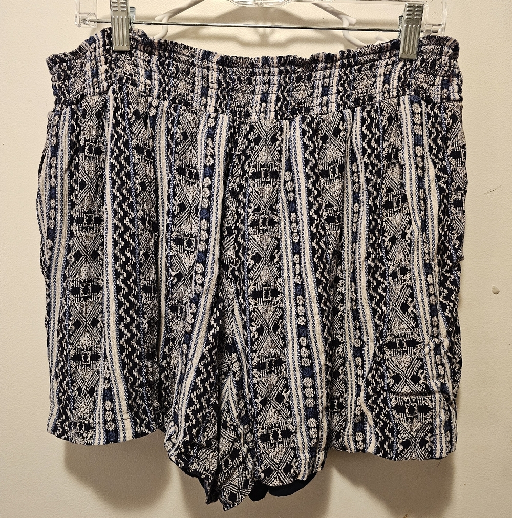 Knox Rose Boho Midrise Patterned Women Shorts